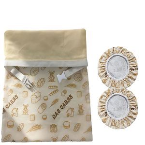 Sacs à pain à la levure maison avec fermeture éclair 13"x17" en coton doublé de <span class=keywords><strong>cire</strong></span> <span class=keywords><strong>d</strong></span>'<span class=keywords><strong>abeille</strong></span> naturelle, adaptés au congélateur, pour garder le pain frais - Product Image 6