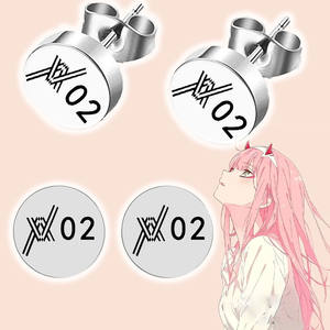 Permainan Anime Sayang di <span class=keywords><strong>FRANXX</strong></span> anting nol dua mode Halloween pria wanita hadiah Aksesori Cosplay - Product Image 1