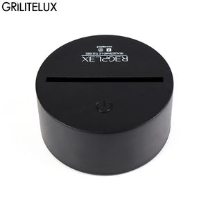 Soldes Exceptionnelles : Veilleuse RGB 3D en Acrylique avec Télécommande, 5V, 7 Couleurs, USB, Batterie, en ABS et Acrylique Noir - Product Image 2