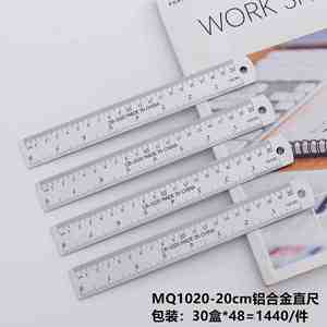 Regla Recta de Aluminio de 15 cm con Tabla de Conversión, Herramienta Metálica - Product Image 4