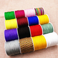 Fil tressé solide en nylon YWJC Crystal, rouleau de 50 mètres, pour la fabrication de bijoux, bracelet tressé fait main