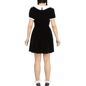 Vestido Maxi Gótico para Mujer de Fun World, Estilo Bohemio Informal, Cintura Elástica, 100% Lino Tejido, Patchwork Ecológico - Product Image 3