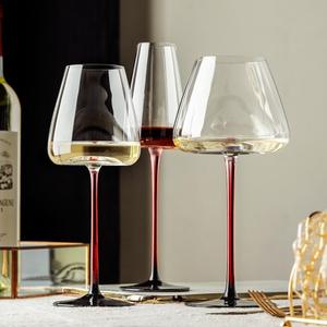 Fond concave rayure rouge arc noir <span class=keywords><strong>verre</strong></span> à <span class=keywords><strong>vin</strong></span> européen cristal Champagne <span class=keywords><strong>verre</strong></span> à <span class=keywords><strong>vin</strong></span> bordeaux - Product Image 4