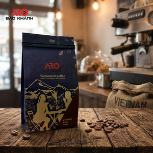 Café en Grano Tostado Puro de Primera Calidad, Mezcla de Robusta y Arábica, Bolsa de 0.25 kg, OEM, Aroma Intenso, Amargo Fuerte, Exportación - Product Image 1