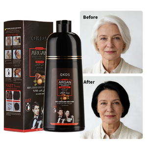 Shampoo Colorante 500ml con Estratti Erboristici, Migliora i Capelli Crespi, Effetto Rapido, Cura dei Capelli, Shampoo Colorante per Lucentezza, per Barbieri - Product Image 3