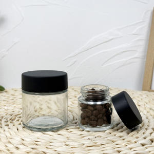 Flower Concentrate Child Proof <b>Packaging</b> <b>Glass</b> Clear Jars with CR Lids - Product Image 6