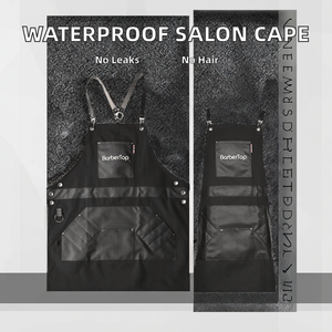 Delantal de Peluquería Impermeable y Resistente al Aceite, de PVC Antiadherente, sin Mangas, Uniformes para Teñir el Cabello en Salón - Product Image 2
