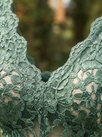 Fournisseur de robes de soirée longues en dentelle, sans manches, col en V, sur mesure, en gros