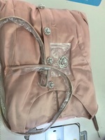 Elegante Vestido de Mujer para Primavera y Otoño, Sin Mangas, con Decoración de Botones de Diamantes, Vestido Rosa de Lino