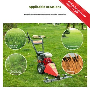 Cortacésped manual a gasolina de dos ruedas para olivas y césped, carro de jardín, cosechadora de campo - Product Image 2