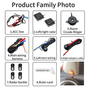 מערכת אוניברסלית לזיהוי שטחים מתים ברכב עם ניטור נהיגה בטיחותי במראה עם אזעקת קול ואזהרת תאורת LED - Product Image 6