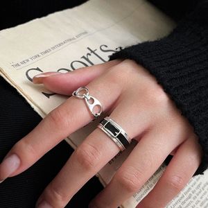 S925 Sterling Silver Lock <b>Ring</b> For Women Everyday Wear Simple Unique Design - Product Image 2