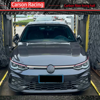 Capot de style OEM en fibre de carbone humide de haute qualité pour Golf 8 GTI R 2020+ Fixation par vis Accessoires extérieurs