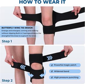 Genouillère de soutien souple en néoprène pour la protection des genoux faibles et la stabilisation pendant le sport - Product Image 4