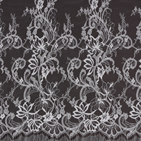 Tissu en dentelle française de haute qualité, motif floral, matière luxueuse pour vêtements