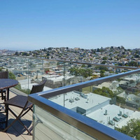 EKOO – Spigots en verre à bon prix, en acier inoxydable 304, pour balustrades de piscine et clôtures, spigots en verre noir