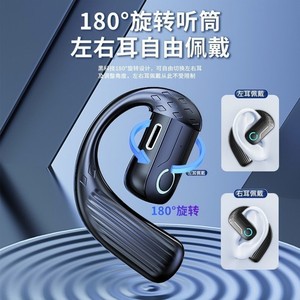 หูฟังไร้สายแบบเกี่ยวหู B01 รุ่น 5.4 หน้าจอสัมผัส สำหรับเล่นเกม แบตเตอรี่ใช้งานได้ยาวนาน ชาร์จผ่านพอร์ต Type-C ลำโพงไดอะแฟรมแบบคอมโพสิต - Product Image 5