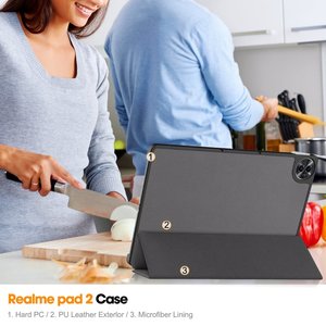 Le plus récent étui en cuir PU pour <span class=keywords><strong>Realme</strong></span> <span class=keywords><strong>Pad</strong></span> 2 étui pour Oppo <span class=keywords><strong>Realme</strong></span> <span class=keywords><strong>Pad</strong></span> 2 2023 11.5 pouces Design étui pour <span class=keywords><strong>tablette</strong></span> de luxe - Product Image 6