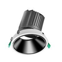 Downlight LED encastré moderne COB dimmable homologué ETL, anti-éblouissement, en aluminium, 20W, IP65, durée de vie de 50 000 heures, Ra90