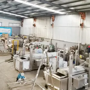 Factory price production line french fries semi automatic potato chips making machine frozen fries manual production line