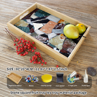 Ensemble de mosaïque en bambou DIY Art Déco pour plateau de service, décoration intérieure, cadeau de mariage, Ramadan, Diwali