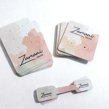 Tarjetas de pendiente de troquelado personalizadas, respetuosas con el medio ambiente, soporte de etiqueta privada, tarjetas de exhibición de joyería