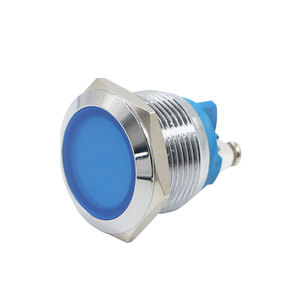 Luz indicadora LED metálica de alta luminosidad 6mm 8mm 12mm 16mm 19mm 22mm Lámpara de señal piloto AC DC 3V 5V 12V 24V 220V - Product Image 4