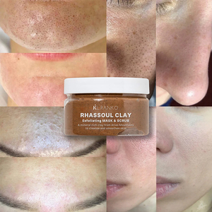 Masque nettoyant en profondeur et gommage à l'argile de café à haute efficacité 2-en-1 élimine les impuretés revitalise l'exfoliant nettoyant pour les pores de la peau - Product Image 6