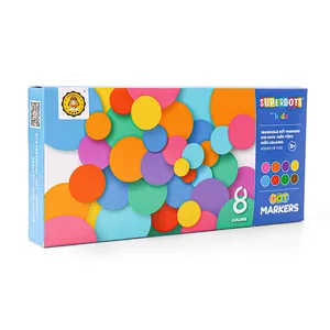 畅销60毫升8色可洗圆点漆宾果标记儿童艺术绘画儿童套装