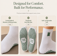 Chaussettes de yoga antidérapantes personnalisées, respirantes et confortables, chaussettes de fitness avec logo personnalisé, chaussettes de Pilates pour femmes