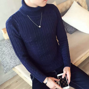 Maglione da Uomo Slim Fit a <span class=keywords><strong>Collo</strong></span> <span class=keywords><strong>Alto</strong></span>, Caldo e Spesso, in Maglia, Comodo, Stile Streetwear, Prodotti Dropshipping 2026 - Product Image 5