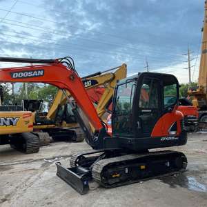 Miniexcavadoras hidráulicas sobre orugas Doosan DX55 DX60 usadas más vendidas, componentes de motor de 5 toneladas Cat, núcleo de caja de cambios de bomba de origen coreano - Product Image 2
