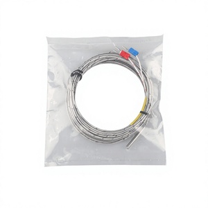 Sonde thermocouple de type K/E/PT100/CU50, sonde en acier inoxydable 4*40mm, câble blindé tressé, longueur personnalisée 1-5M pour PID - Product Image 2
