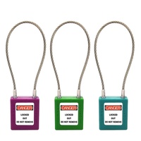 Cadenas de Sécurité Industriel, Dispositif de Consignation, Câble de Sécurité, Verrou de Valve, Morceau de Consignation, Cadenas en Nylon, Procédure de Condamnation et d'Identification, Acier Inoxydable
