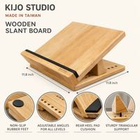 Planche inclinée réglable en bois naturel à 16 angles pour étirement des mollets, idéale pour la maison, la gym, la physiothérapie et la rééducation