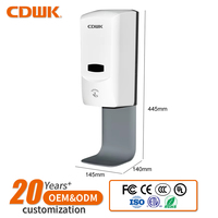 Mesin Induksi Otomatis Cair/Semprot/Busa yang Dipasang di Dinding, Pengisian Daya USB, Dispenser Sabun Isi Ulang ABS CD-5038 untuk Rumah Tangga dan Hotel.