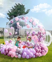 Dôme gonflable transparent en PVC blanc, tente à bulles, château gonflable pour enfants, fête unisexe