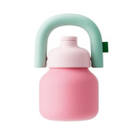 Thermos portable en acier inoxydable à grande capacité, personnalisé, isolé sous vide, pour enfants, design moderne, 1000 ml, paille, retour à l'école