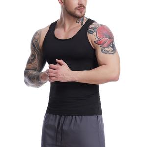 Débardeur de sport pour homme, en polyester, élastique, pour la musculation, la remise en forme, la salle de sport, vente en gros - Product Image 6