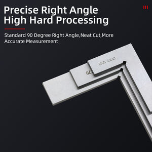 Règle d'<span class=keywords><strong>angle</strong></span> de siège large carré de machiniste en acier au carbone 90 outil de jaugeage en acier trempé à <span class=keywords><strong>angle</strong></span> droit - Product Image 4