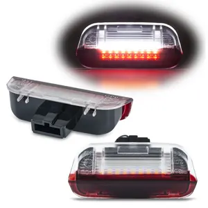 Luz de led para cortesia de luz vermelha + branca, para vw beetle cabrio bora jetta mk4 golf mk3 mk4 polo sharan vento touran octavia alhambra