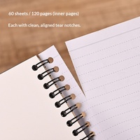 Cuaderno Espiral de Dibujos Animados para Estudiantes de Primaria, Mini Bloc de Notas Portátil Súper Lindo, Tamaño A6 Pequeño, Colorido y Bonito para Regalo