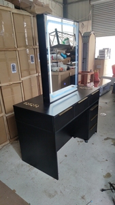 2024 son klasik siyah altın kuaför ayna istasyonu 10-Year garanti sıcak satış ticari istasyonu yatak odası mutfak otel - Product Image 4