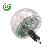 Vente chaude : Éclairage disco USB, mini LED USB RGB Magic Ball, connexion téléphone, DC5 V 4W LED RGB Magic Ball