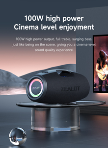 Loa Bluetooth chuyên nghiệp Zealot S78 ngoài trời, công suất 100W, bass mạnh mẽ, loa siêu trầm di động không dây, đèn LED, loa HiFi - Product Image 6