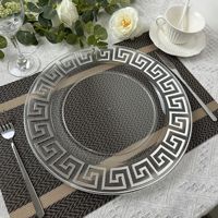 Placas De Cargador Para Boda Nordic 13 Inch Party Wedding Round Plastic White Charger Plates for Wedding Dinner Reception