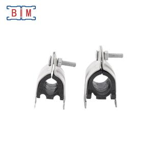 Penjepit Pipa Tipe P dengan Lapisan Bubuk Abu-abu, Penyangga Pipa dengan Karet - Product Image 2