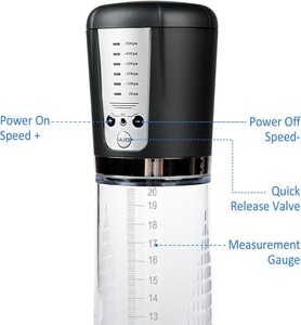 Bomba de Vacío Eléctrica para Agrandar el Pene con 5 Intensidades de Succión, Bomba de Extensión de Pene de Alto Vacío Automática Recargable - Product Image 4