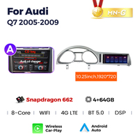 NaviFly-Autoradio Snapdragon 662 et 680, Android 8 + 256 Go, pour Audi Q7 2005-2015 avec 4G LTE WIFI DSP GPS BT RDS