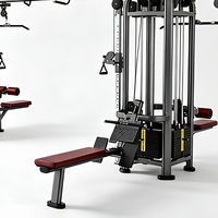 Appareil de musculation commercial multifonctionnel pour tractions assistées, dips et entraînement de force, idéal pour les clubs de fitness et la musculation